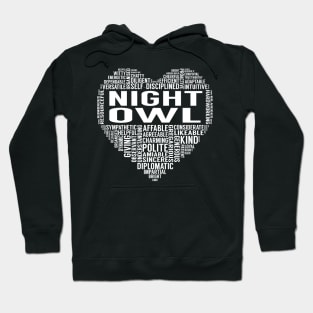 Night Owl Heart Hoodie